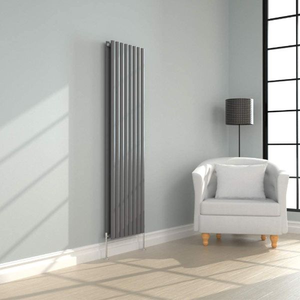 nrg designer anthracite vertical radiator lifestyle