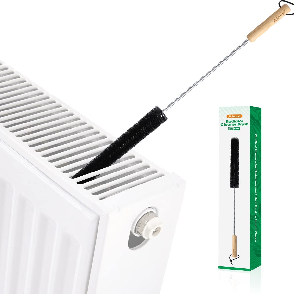 radiator cleaning brush for dusting inside radiator fins