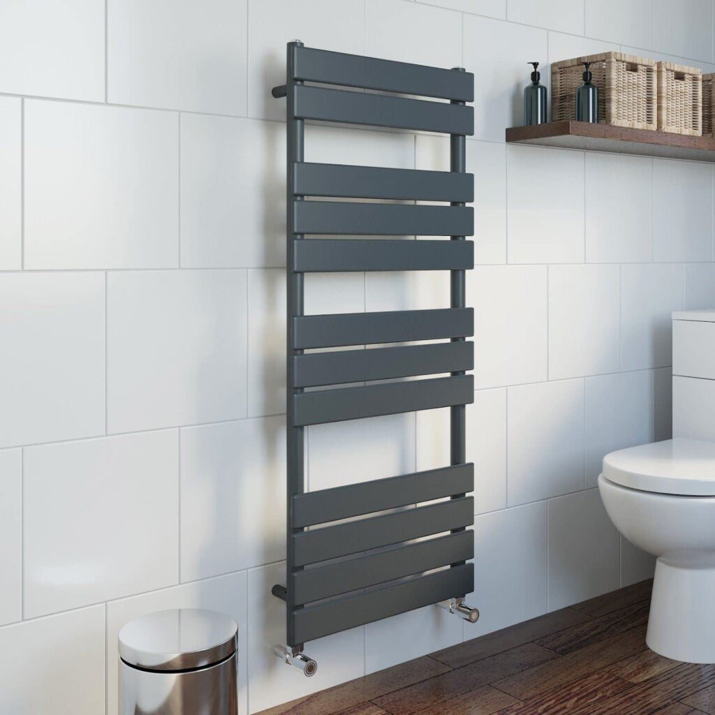 Designer Flat Panel Chrome Heated Towel Rail Radiator Warmer Premium Bathroom 