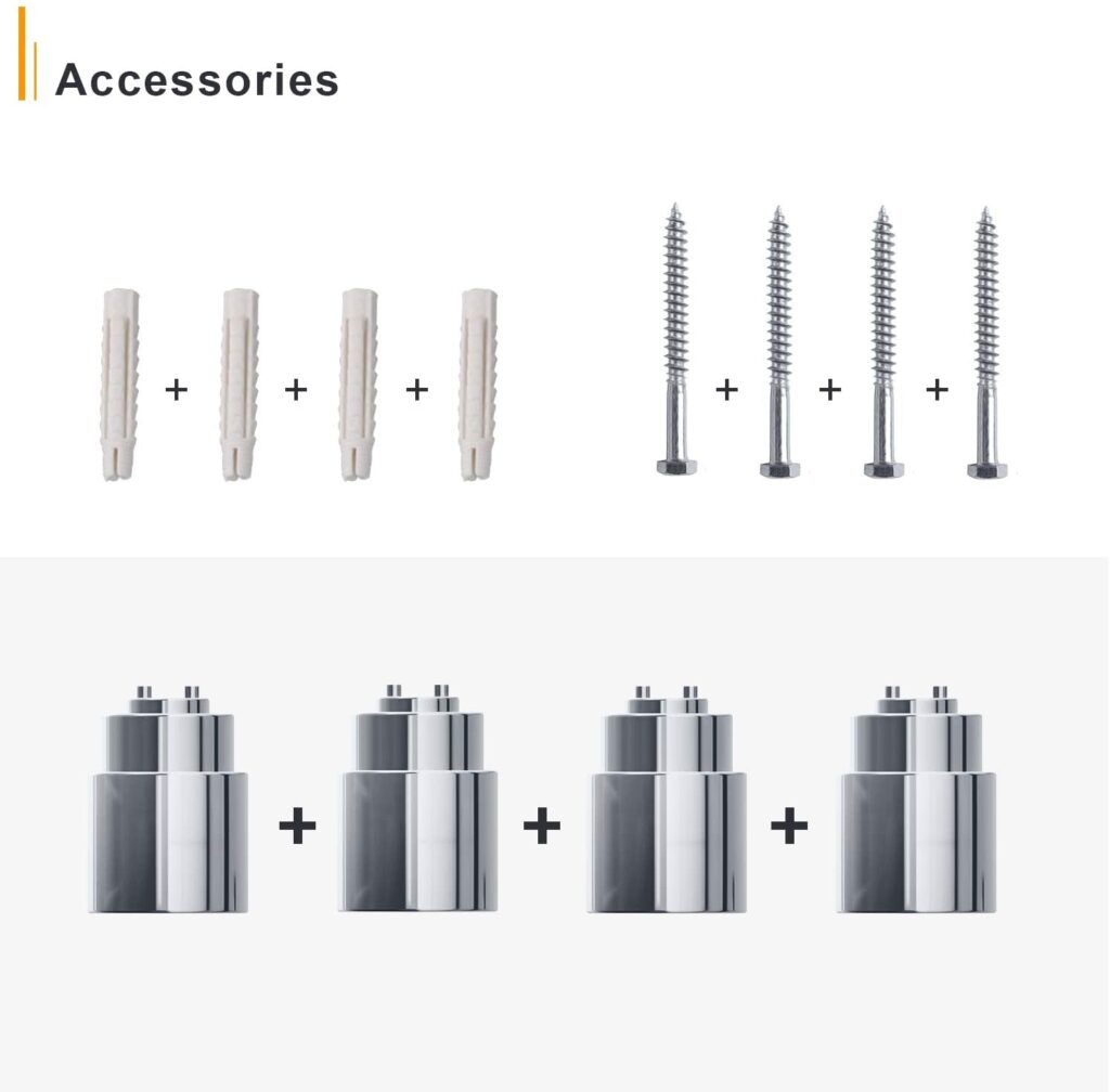 brackets and screws for radiator