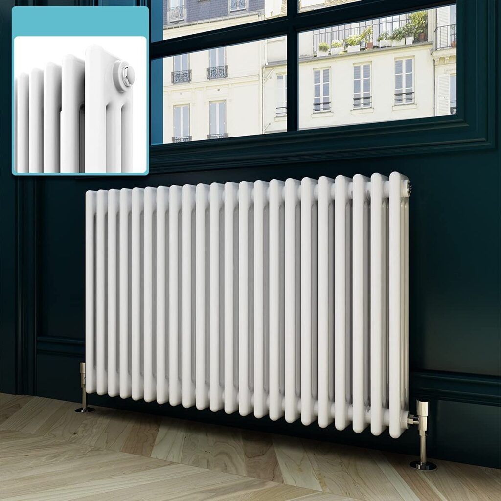 Traditional Column Radiator Vertical Cast Iron Style Vintage Central Heating Rad 